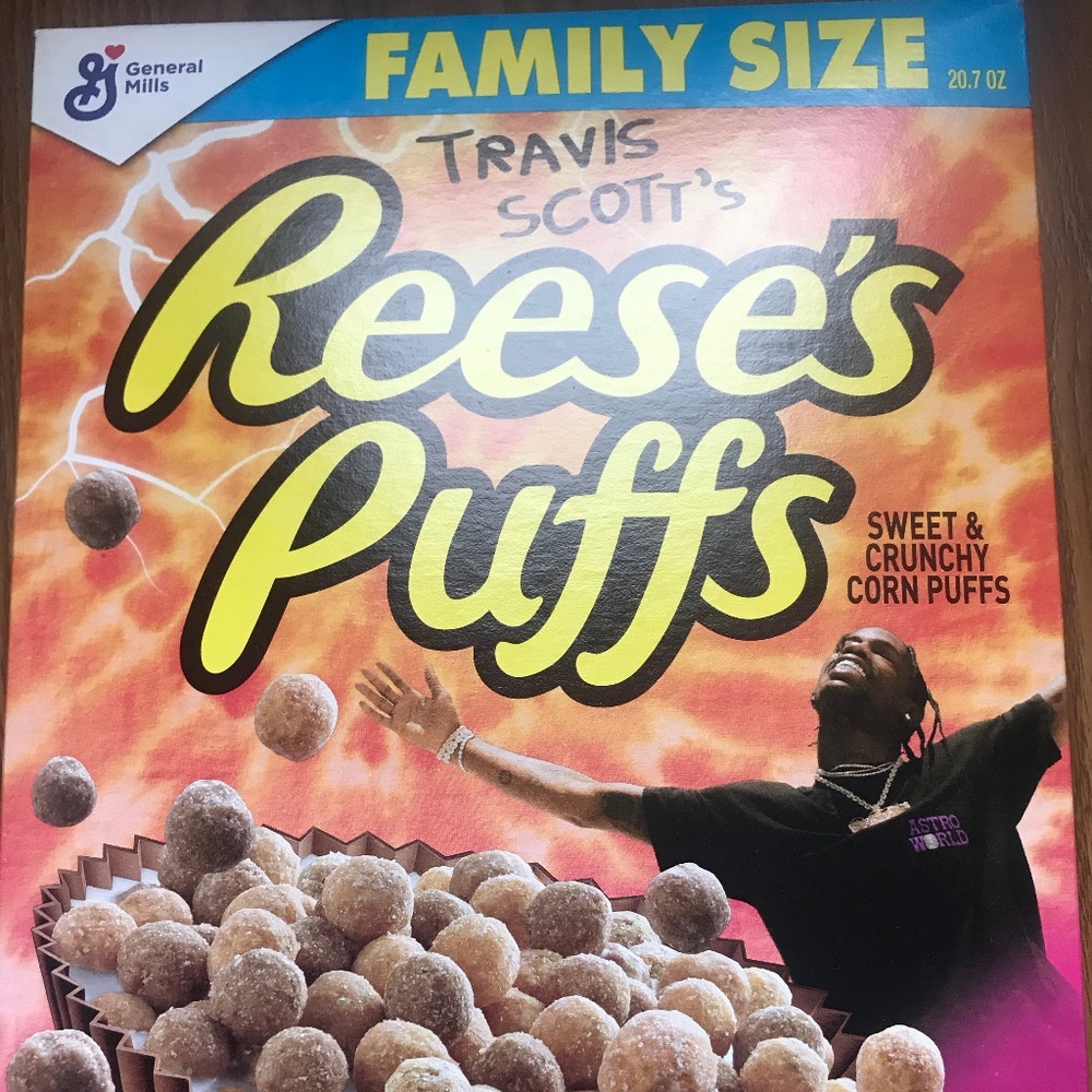 Travis Scott limited cereal box